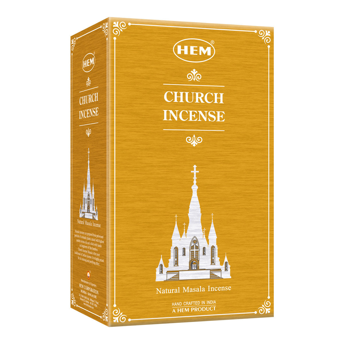Catholic Church Masala Incense Sticks (12 Packets 15g Each) Hem