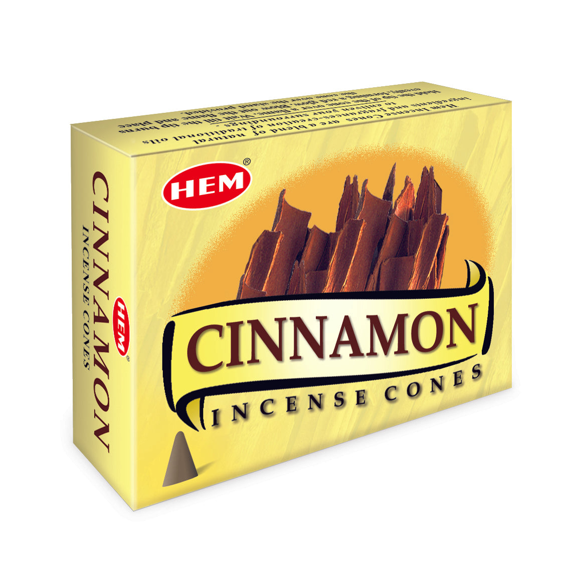 Cinnamon Incense Cones (12 Packets OF 10 Cones Each) Hem