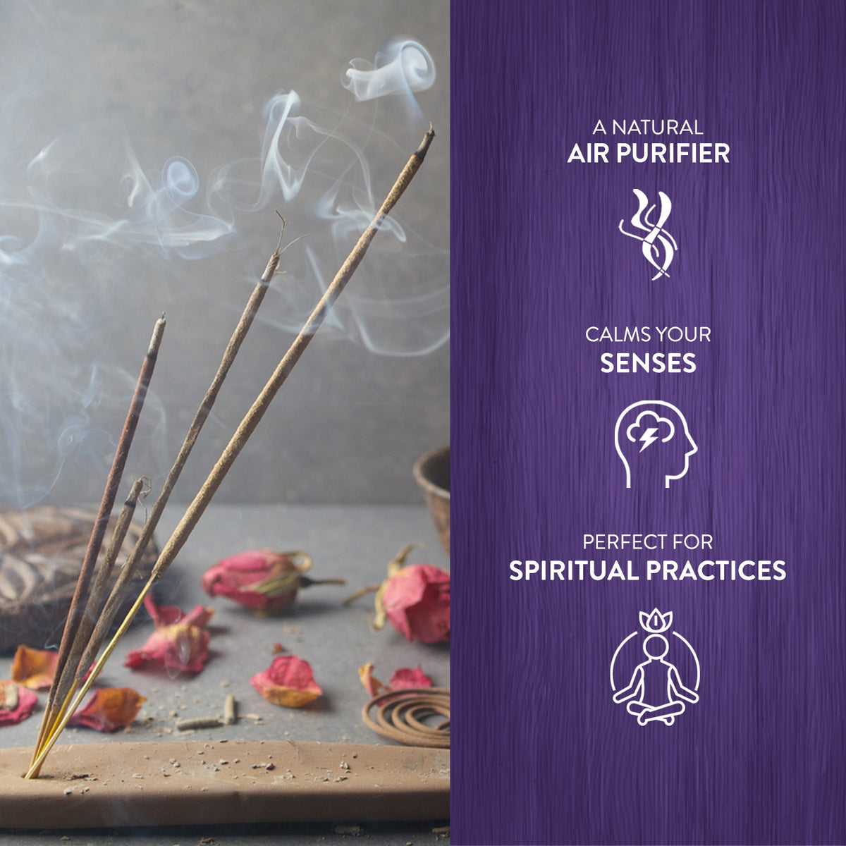 Lavender Incense Sticks (Pack of 120 Sticks) Hem