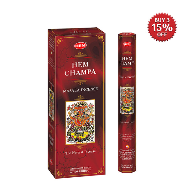 HEM Champa Masala Incense Sticks (Pack of 120 Sticks)