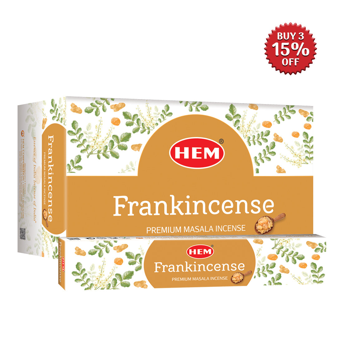 HEM Frankincense Masala Incense Stick (12 Packets 15g Each)