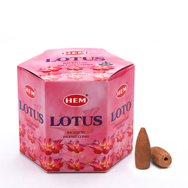 HEM Lotus Backflow Incense Cones (40 Cones)