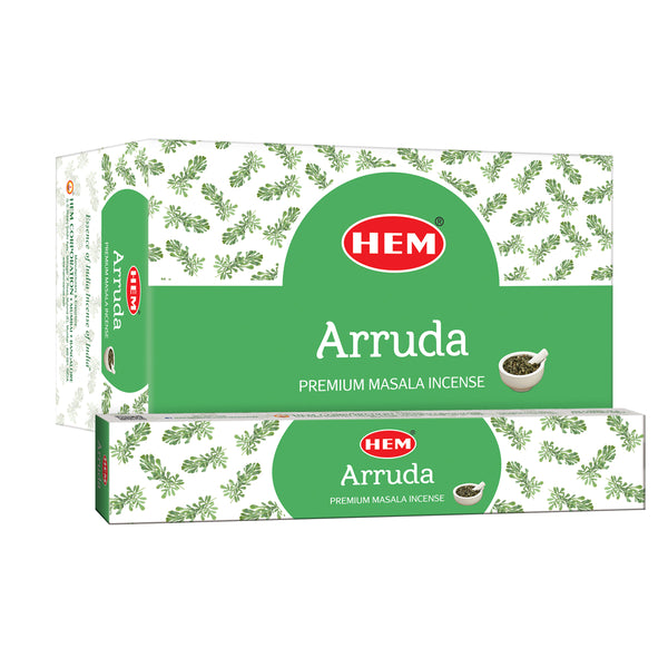 HEM Arruda Premium Masala Incense Sticks (12 Packets 15g Each)