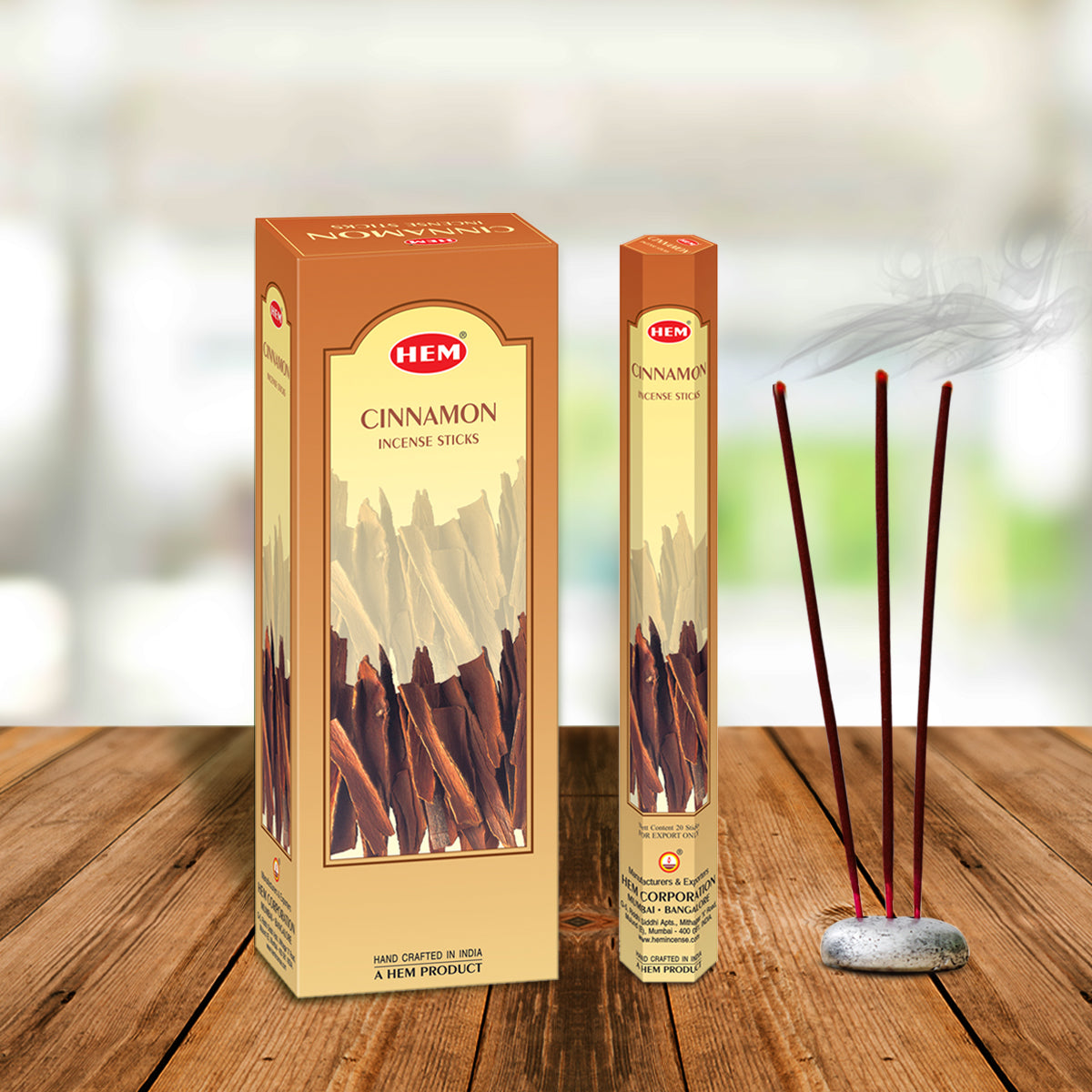Incesce Sticks Cinnamon Incense Sticks (Pack of 120 Sticks) | Hem