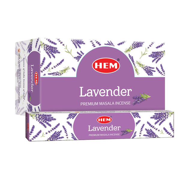 HEM Lavender Premium Masala Incense Sticks (12 Packets 15g Each)
