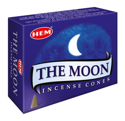 THE MOON INCENSE CONES 12 PACKETS OF 10 CONES EACH